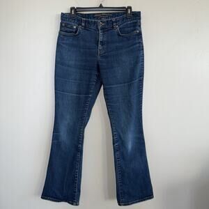 Lauren Jeans Co. Premium Womens 8 Dark Wash Classic Bootcut Stretch Denim Ralph